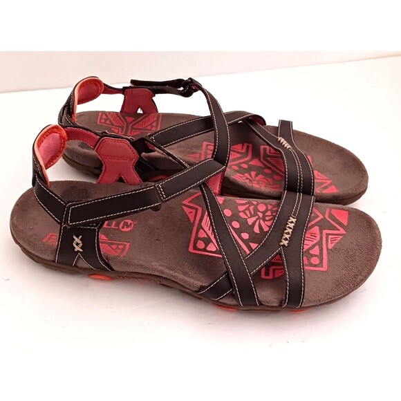 Merrell Sandspur Performance Comfort Walking Hiking Sandal Cocoa Brown Sz 10 - Picture 1 of 11